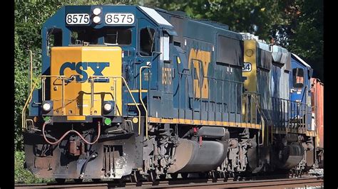 Csx Ballast Train On The Old Main Line Youtube