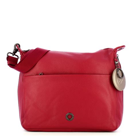 Hobo Bag Mellow In Pelle Rumba Red Rumba Red Mandarina Duck Bagalier