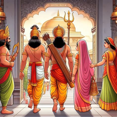 Premium Photo Lord Rama Returning To Ayodhya