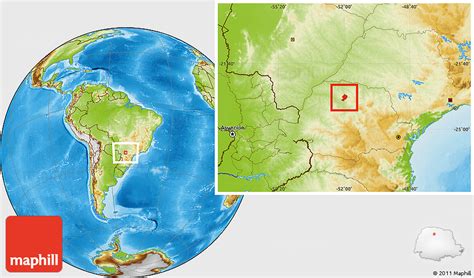 Physical Location Map Of Maringa