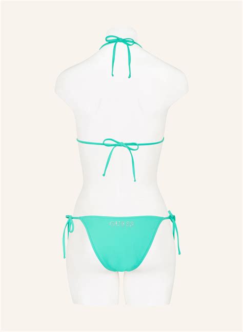 Guess Triangel Bikini Top In Mint