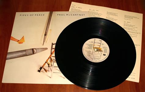 Paul Mccartney Pipes Of Peace Lp Rare Greek St Press Vinyl Emi