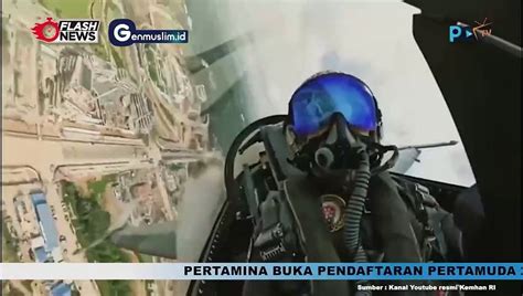 Aksi Pesawat Tempur F 16 TNI AU Belah Langit IKN Dalam Rangkaian HUT RI