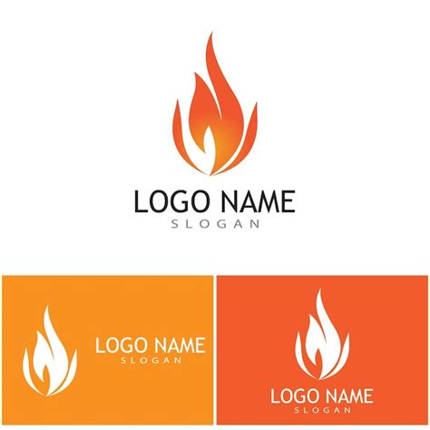 Projeto De Conceito De Vetor De Logotipo De Chama De Fogo Vetor Premium