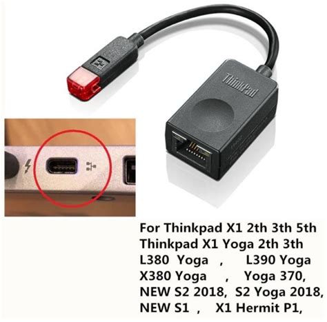 adapter dongle lenovo thinkpad  carbon yoga rj ethernet original