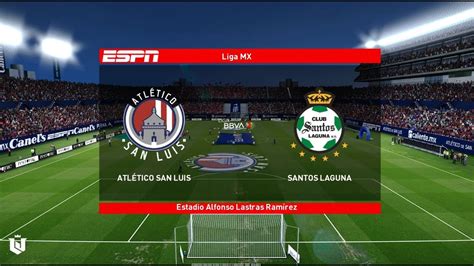 San Luis Vs Santos Laguna Liga Mx 2023 Gameplay Pes 2021 YouTube