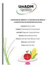 ESA U3 ACD SAML docx UNIVERSIDAD ABIERTA Y A DISTANCIA DE MÉXICO