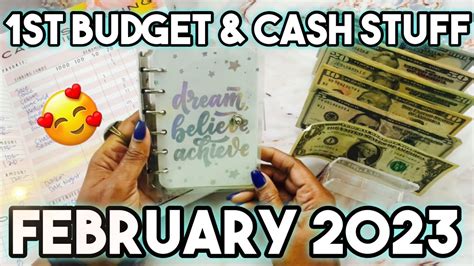 Large Cash Stuff February Week Budget Cash Stuffing Cash