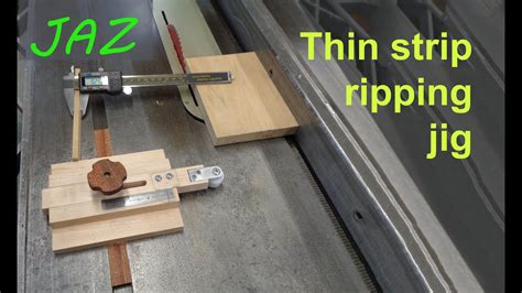 Make A Table Saw Thin Strip Ripping Jig Youtube