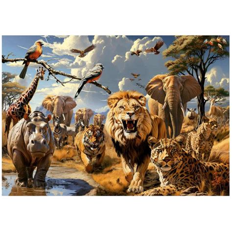 Wild Animals, 1000 Pieces, Educa | Puzzle Warehouse