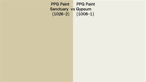 Ppg Paint Sanctuary Vs Gypsum Side By Side Comparison