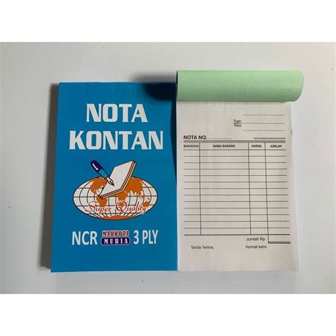 Jual Nota Ply Kecil Nota Ncr Nota Kontan Ply Shopee Indonesia