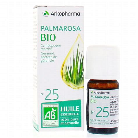 ARKOPHARMA Arkoessentiel Huile Essentielle Palmarosa N25 Bio Flacon