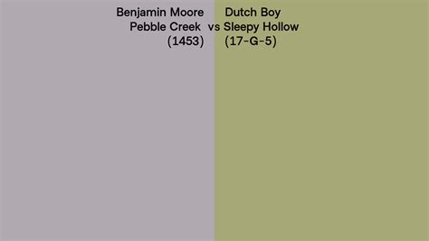 Benjamin Moore Pebble Creek Vs Dutch Boy Sleepy Hollow G