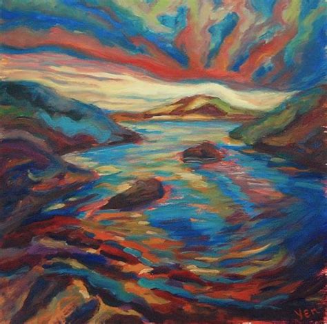 Kaleidoscope Scottish Highlands Surreal Painting By Yenpaintings