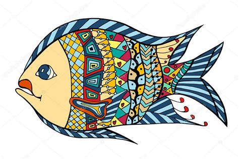 Zentangle Stylized Fish Stock Vector Image By Frescomovie