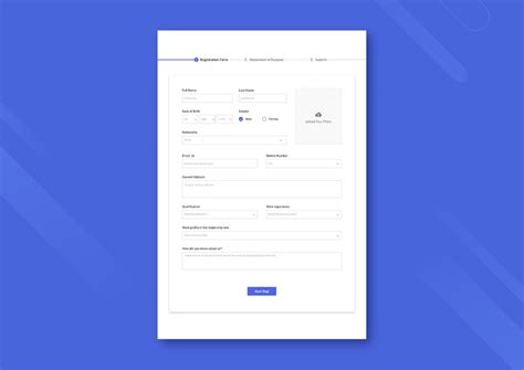 Multi Step Form Ui Design Behance