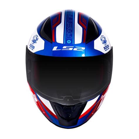 Capacete LS2 FF353 Rapid Stratus Azul Vermelho Branco