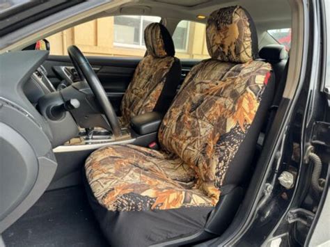 For Ford F150 2009 ON Car Front Seat Covers Army Brown Leaves Camo