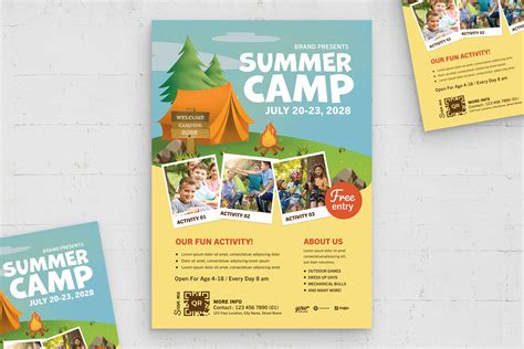 Summer Camp Flyer Template Psd Brandpacks