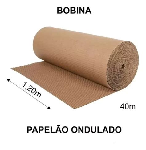 Bobina Papel O Ondulado M Grosso Salva Pisos M Largura Mercadolivre