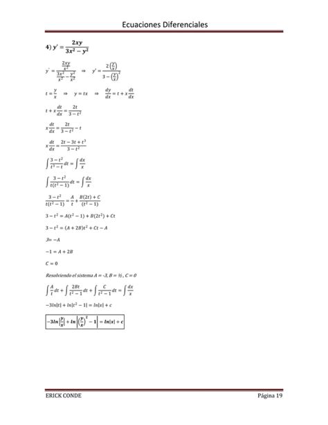 Folleto De Ecuaciones Diferenciales 1er Parcial PDF