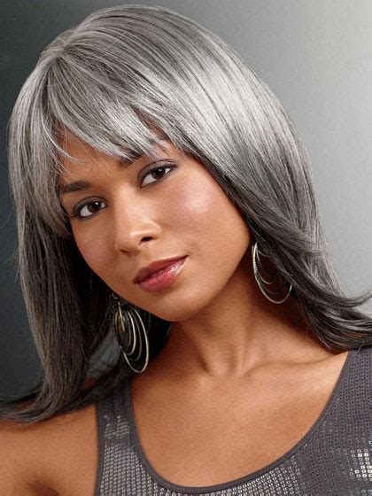 Capless Synthetic Foxy Silver Wig P4