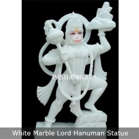 Durable Lord Hanuman White Marble Statue At Best Price In Agra Pashan