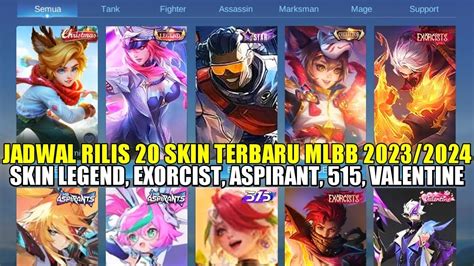 BOCORAN JADWAL RILIS 20 SKIN TERBARU MLBB 2023 2024 SKIN ASPIRANT