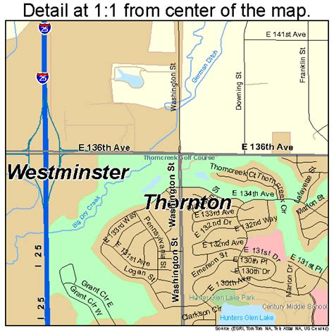 Northglenn Colorado Street Map 0854330