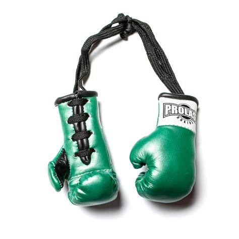 Prolast Luxury Leather Green Mini Boxing Gloves Prolast