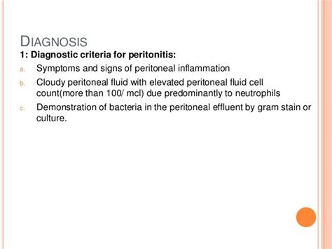 Peritonitis