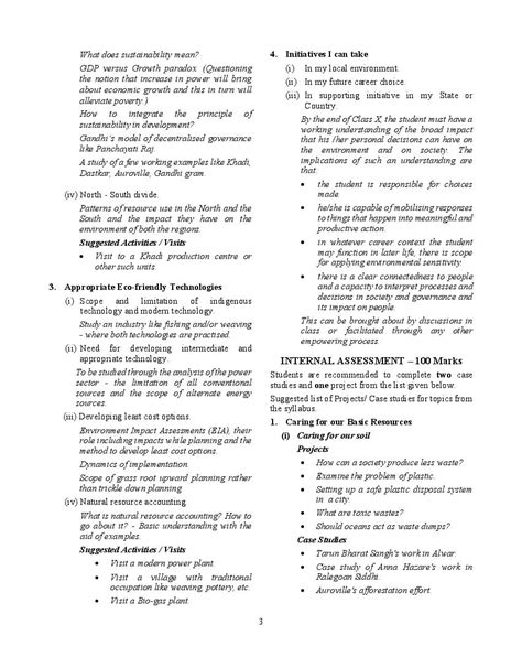 Icse Environmental Applications Syllabus 2023 For Class 9 Class 10