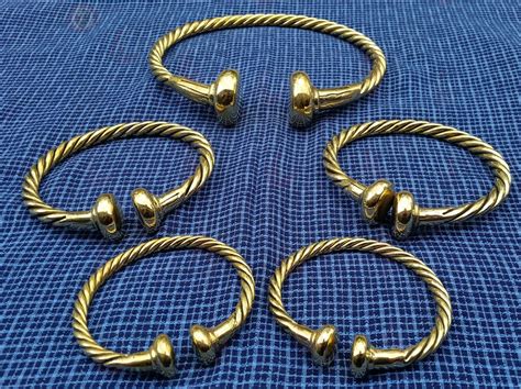 Brass Celtic Torc Set