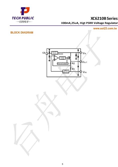 Xc6210b332mr（tech Public台舟）xc6210b332mr中文资料价格pdf手册 立创电子商城