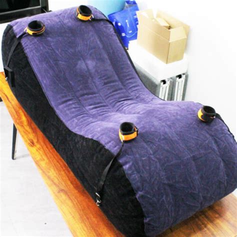 Inflatable PVC Flocking Sex Pillow Bed Sofa Love Position Cushion