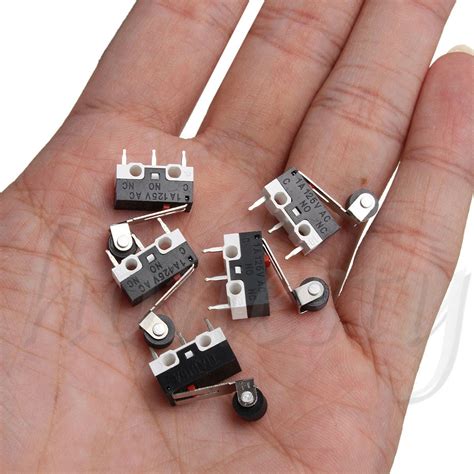 Pcs Ultra Mini Micro Switch Roller Lever Actuator Microswitch Spdt