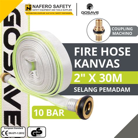 Jual FIRE HOSE HYDRANT CANVAS GOSAVE Selang Pemadam Kebakaran 2 Inch X