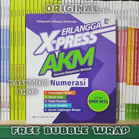 Jual Buku Xpress AKM Untuk SD SMP SMA SMK Erlangga Literasi Membaca Dan