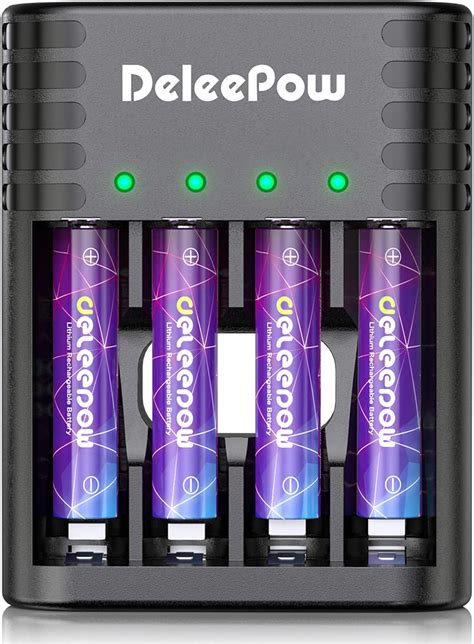 Amazon Deleepow Rechargeable AAA Batteries 1 5V 1500Cycles AAA