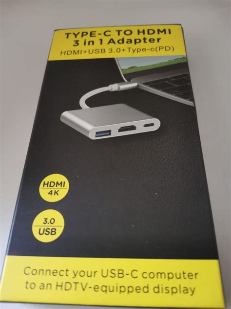 Type C To Hdmi 3 In 1 Adapter Computers And Tech Parts And Accessories Cables And Adaptors On Carousell