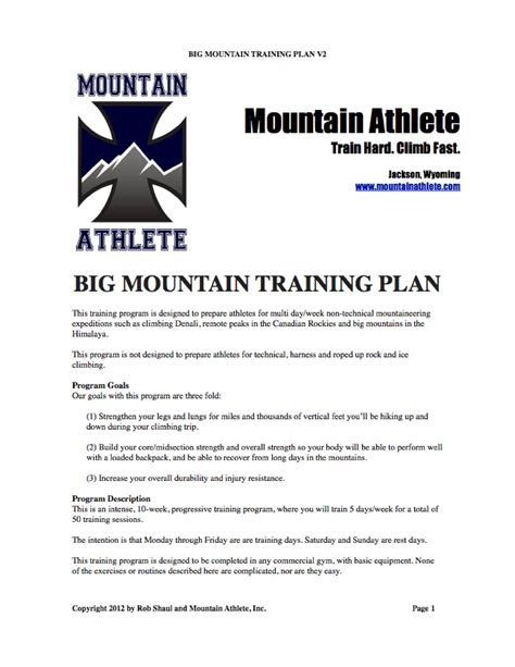 Mountain Climbing Workout Plan | EOUA Blog