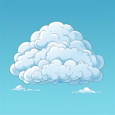 Vector De Dessins Anim S En Nuage Vecteur Premium