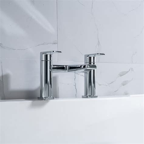 Abacus Edge Chrome Deck Mounted Bath Filler Sanctuary Bathrooms