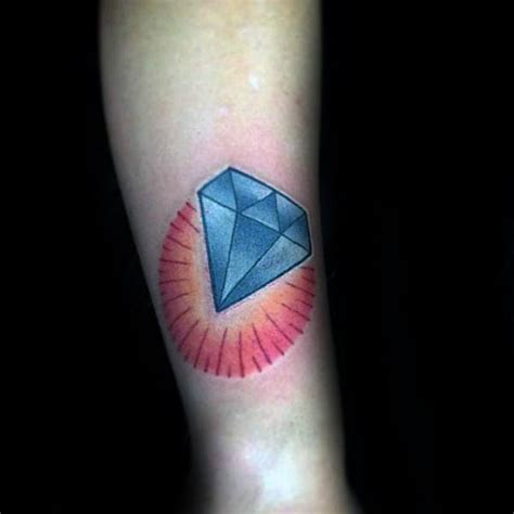 50 Traditional Diamond Tattoo Designs For Men - Jewel Ink Ideas