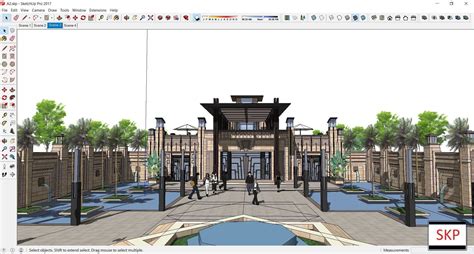 Sketchup Recreational Tourism Building A D Model Cgtrader