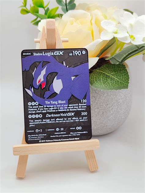 Pokemon Shadow Lugia GX Yin Yang Blast Darkness Void GX Black