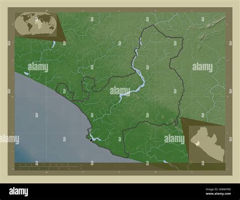 Montserrado County Of Liberia Elevation Map Colored In Wiki Style