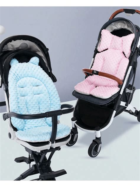 Pieza Coj N Para Asiento De Cochecito De Beb De Felpa Doble Cara