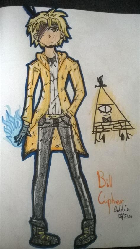 Bill Cipher Humanized By Goldfoxstudios On Deviantart